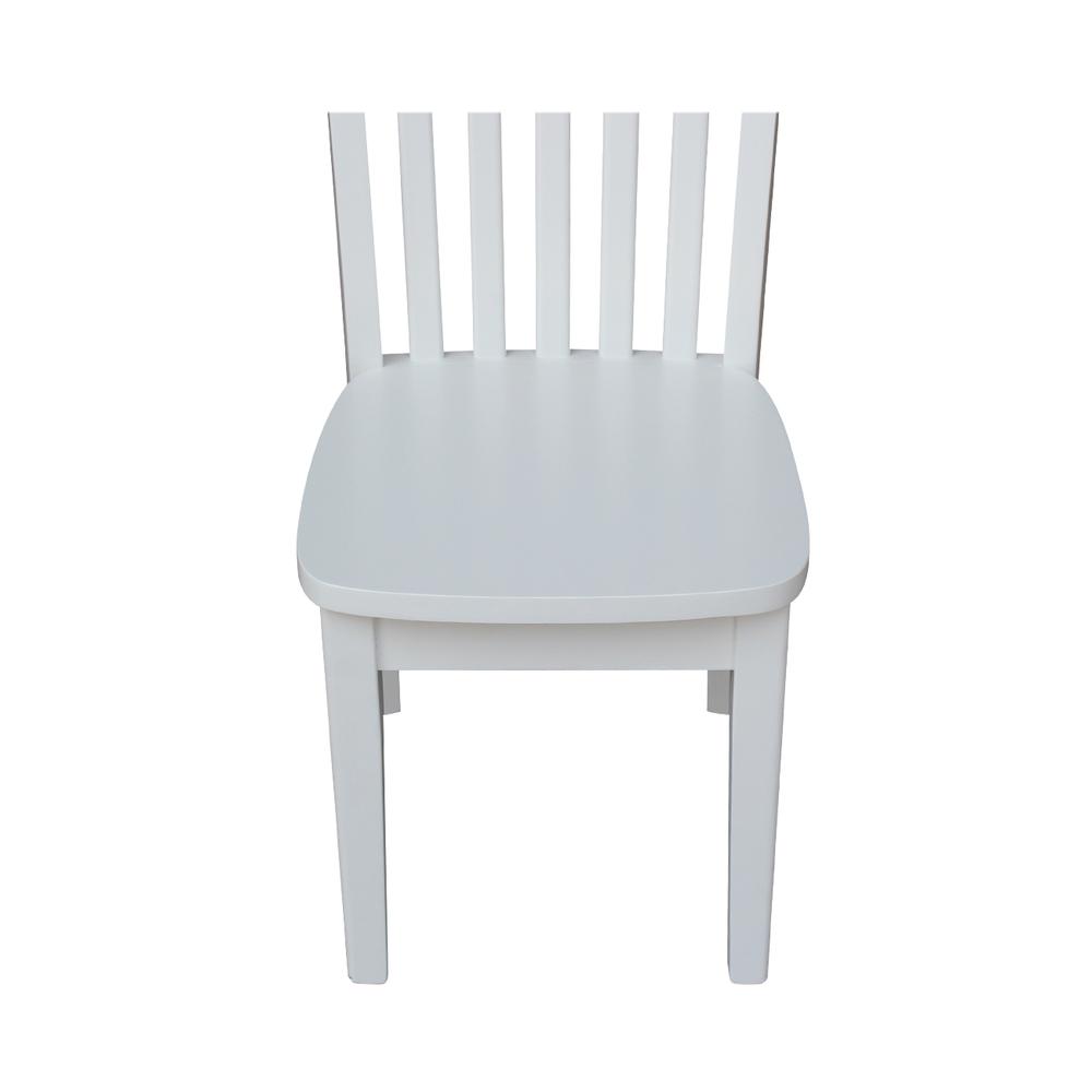 Set of Two Mission Juvenile Chairs , White. Picture 5