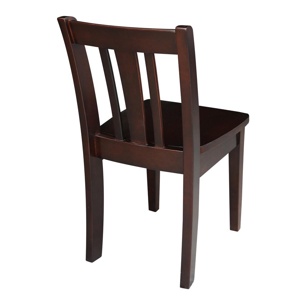 Set of Two San Remo Juvenile Chairs, Rich Mocha. Picture 1