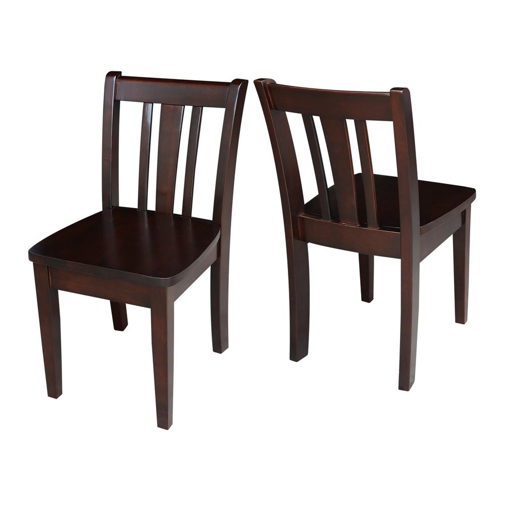 Set of Two San Remo Juvenile Chairs, Rich Mocha. Picture 4