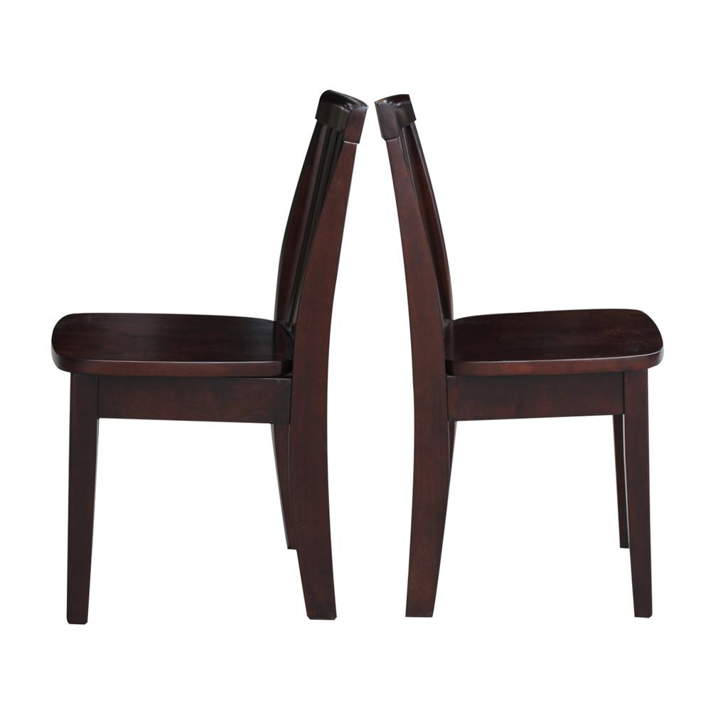 Set of Two Mission Juvenile Chairs , Rich Mocha. Picture 5