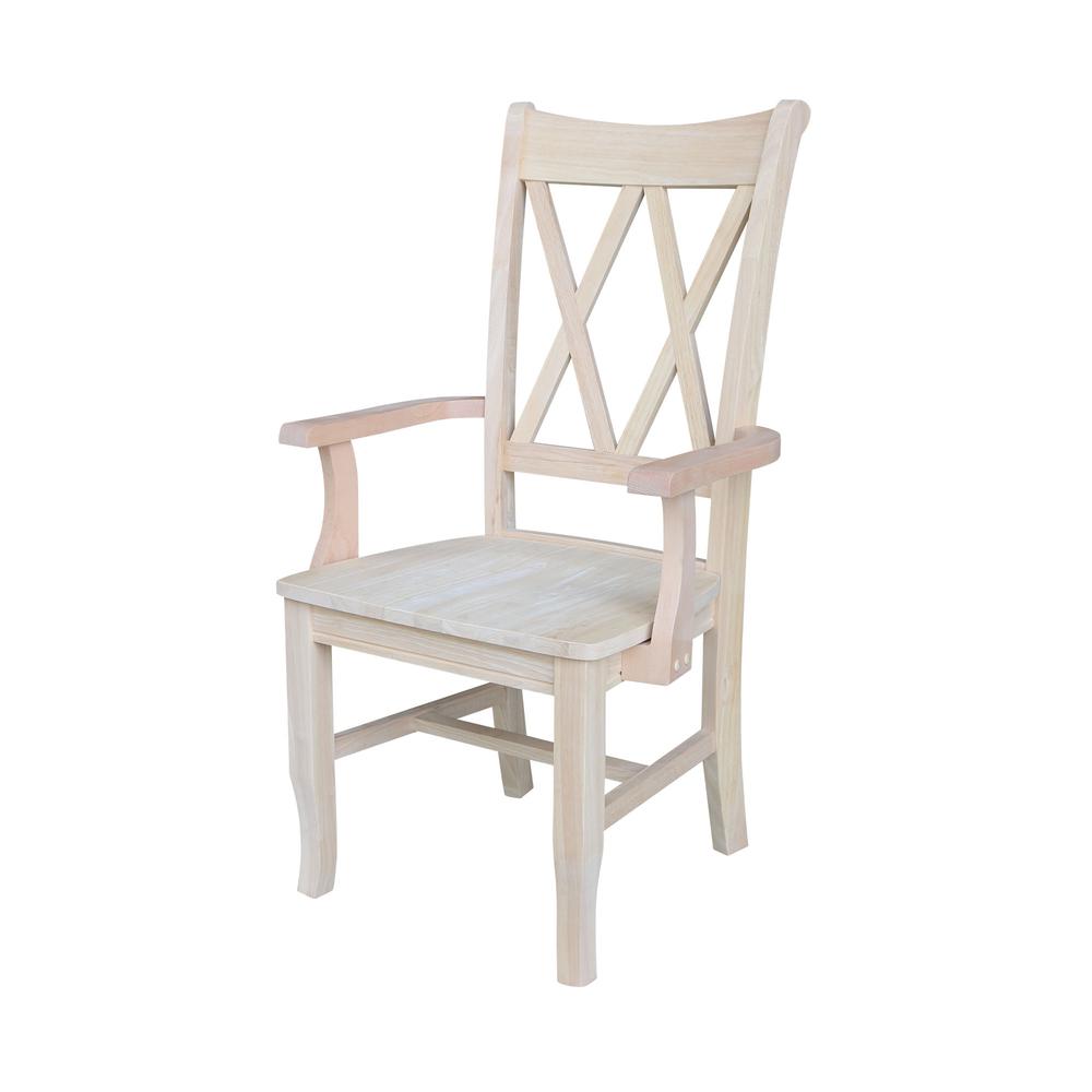 Double X-Back Chair with Arms- 55713. Picture 1