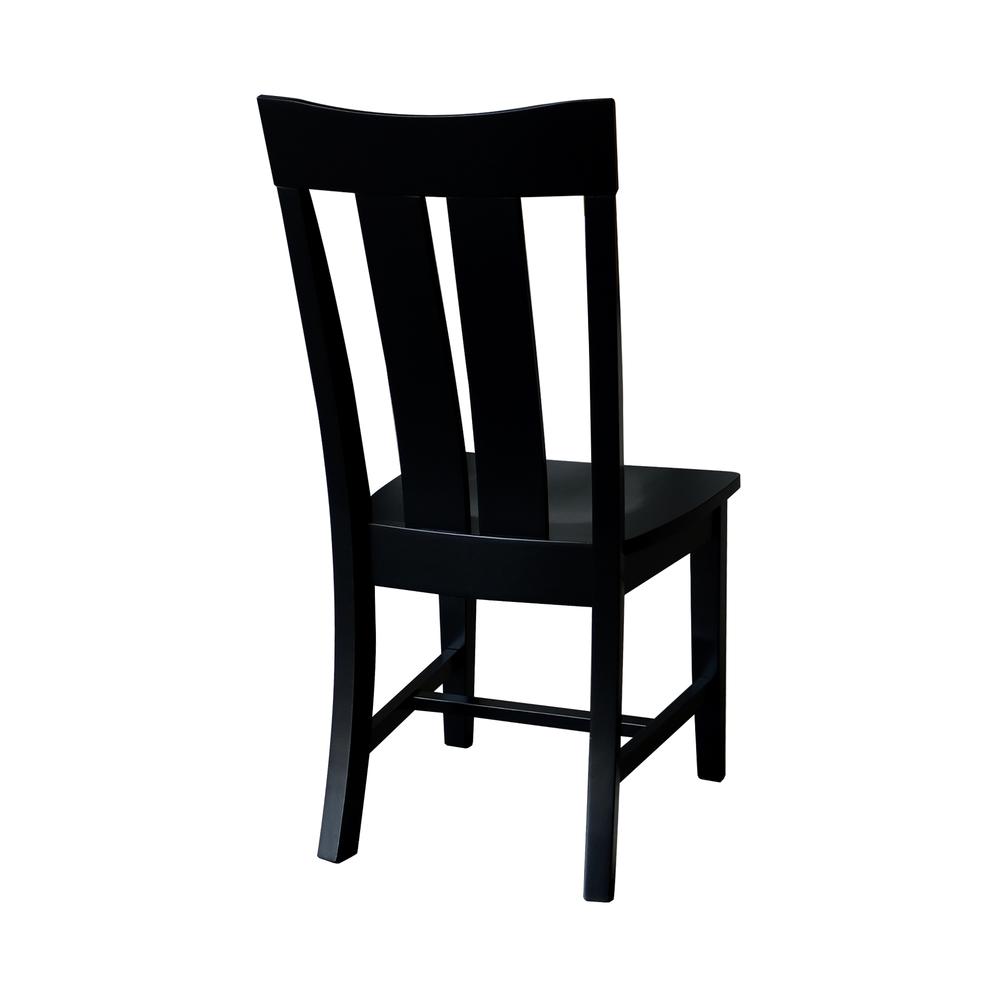 Ava Dining Chairs - Set of 2 in Black. Picture 6