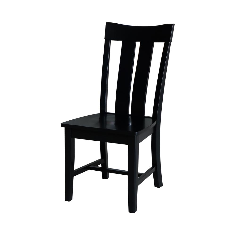 Ava Dining Chairs - Set of 2 in Black. Picture 1