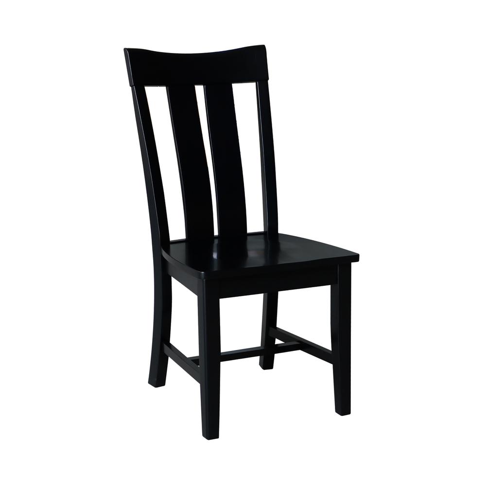 Ava Dining Chairs - Set of 2 in Black. Picture 4