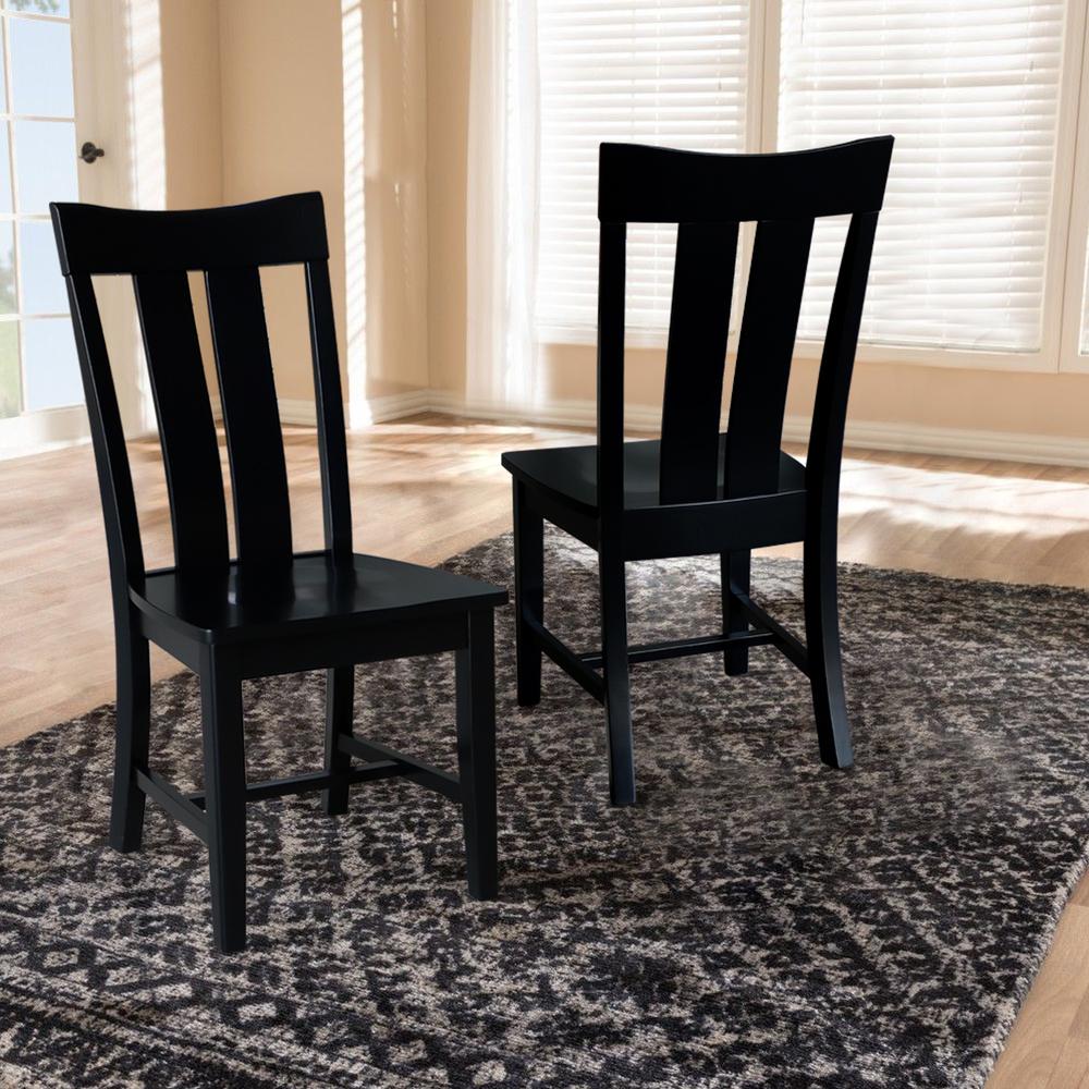 Ava Dining Chairs - Set of 2 in Black. Picture 2