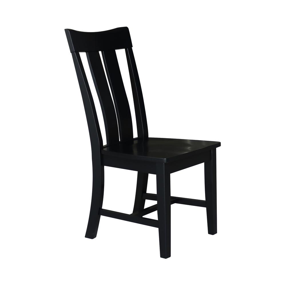 Ava Dining Chairs - Set of 2 in Black. Picture 5