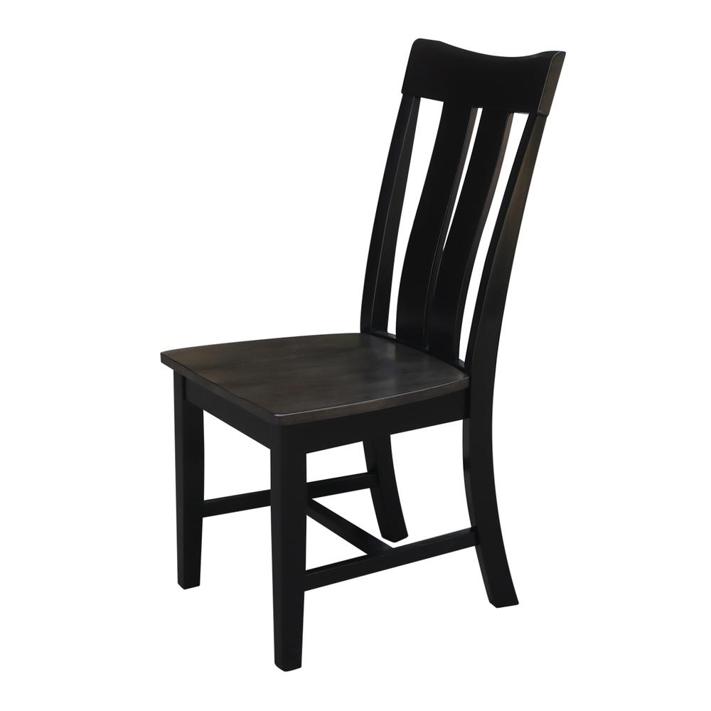 Set of Two Ava Chairs, Coal-Black/washed black. Picture 4