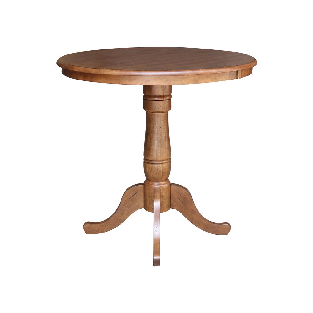 36" Round Top Pedestal Table - 35.1" Height. Picture 2