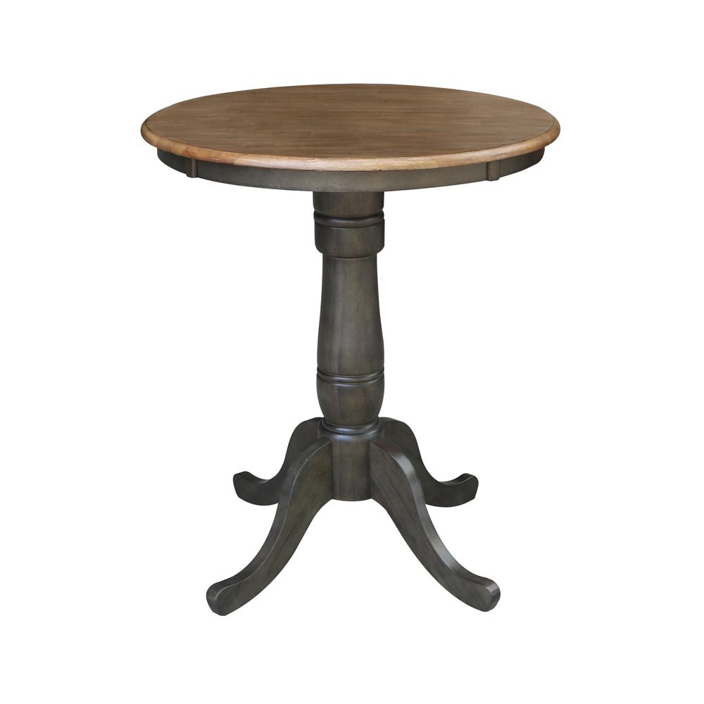 30" Round Top Pedestal Table - 35.1"H. Picture 1
