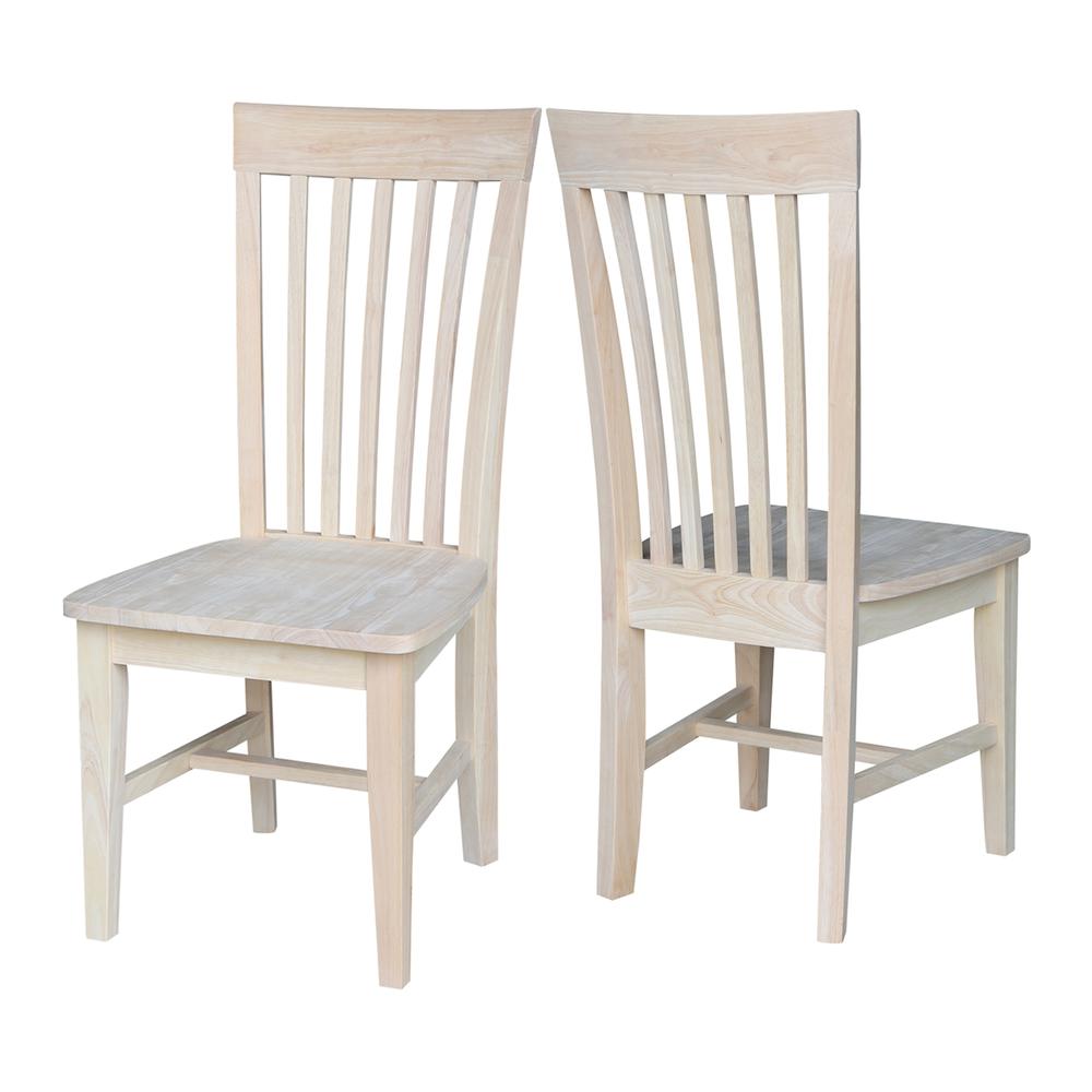 Set of Two Tall Mission Chairs , Unfinished. Picture 7