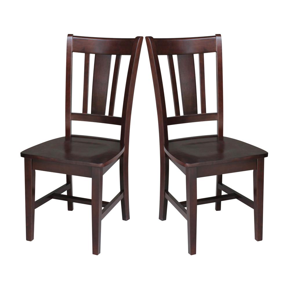 Set of Two San Remo Splatback Chairs, Rich Mocha. Picture 3