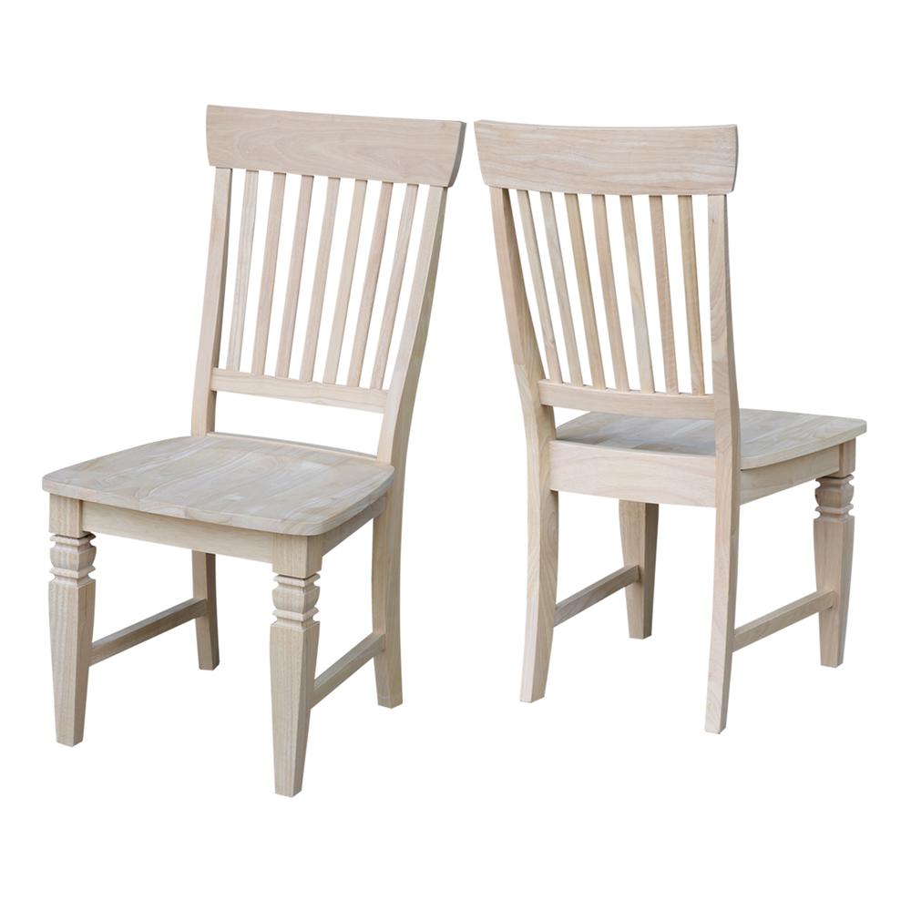 Set of Two Tall Java Chairs, Unfinished. Picture 4