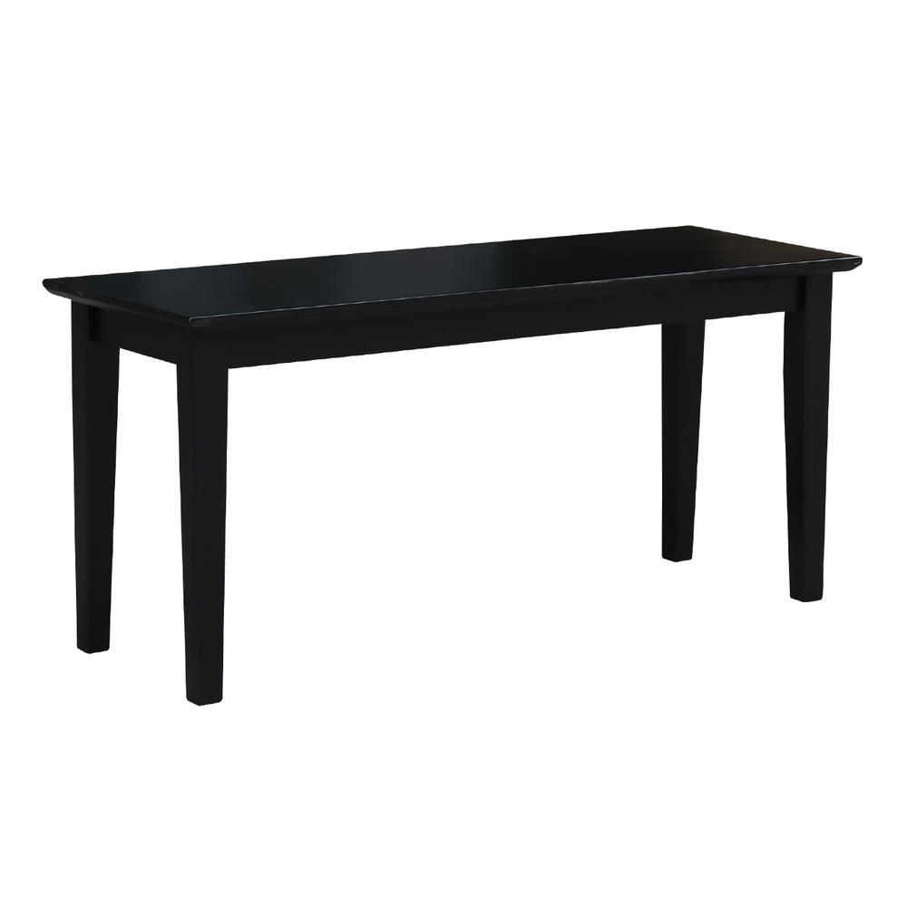 Shaker Styled Bench , Black. Picture 1
