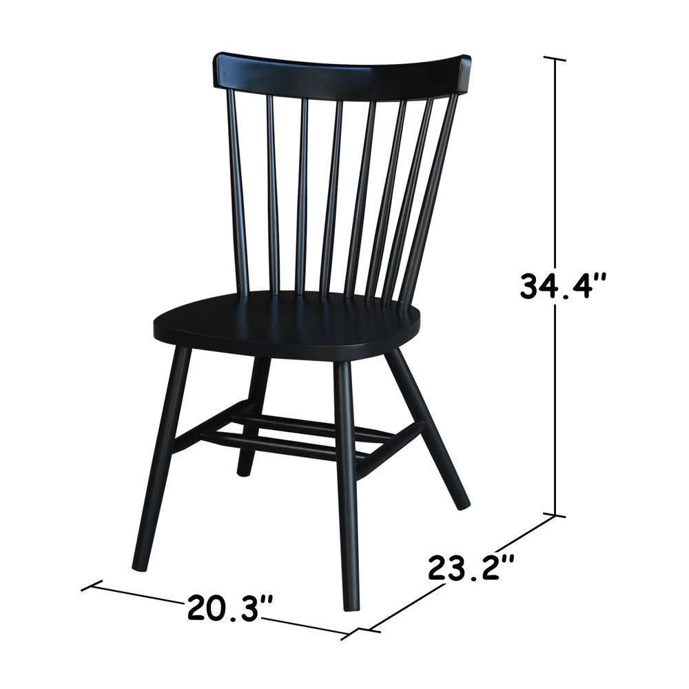 Copenhagen Chair - With Plain Legs, Black. Picture 2