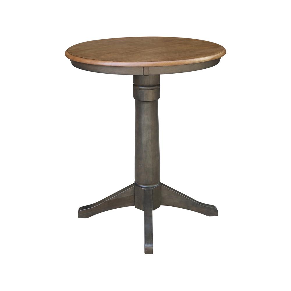 30" Round Top Pedestal Table - 35.9"H. Picture 3