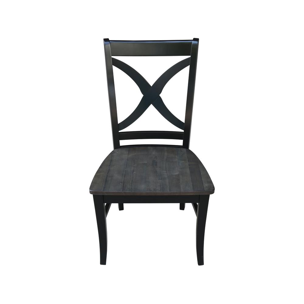 Set of Two Cosmo Chairs, Coal-Black/washed black. Picture 2