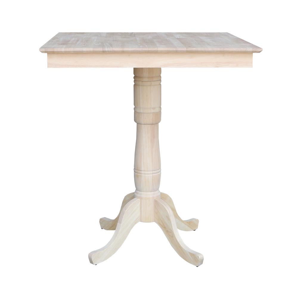 36" x 36" Square Top Pedestal Table - 41.1"H. Picture 3