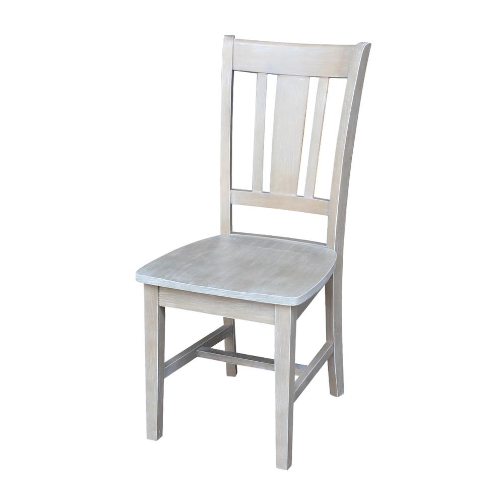 San Remo Splatback Chair, Washed Gray Taupe. Picture 1