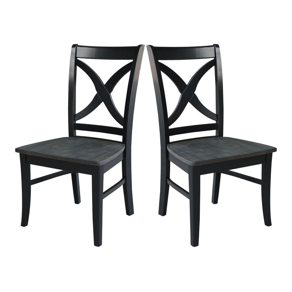 Set of Two Cosmo Chairs, Coal-Black/washed black. Picture 4
