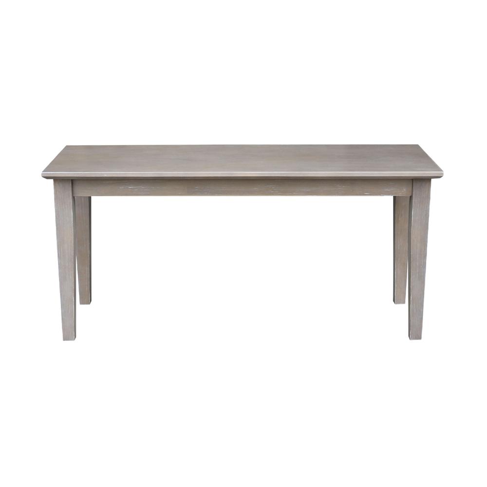 Shaker Styled Bench , Washed Gray Taupe. Picture 6