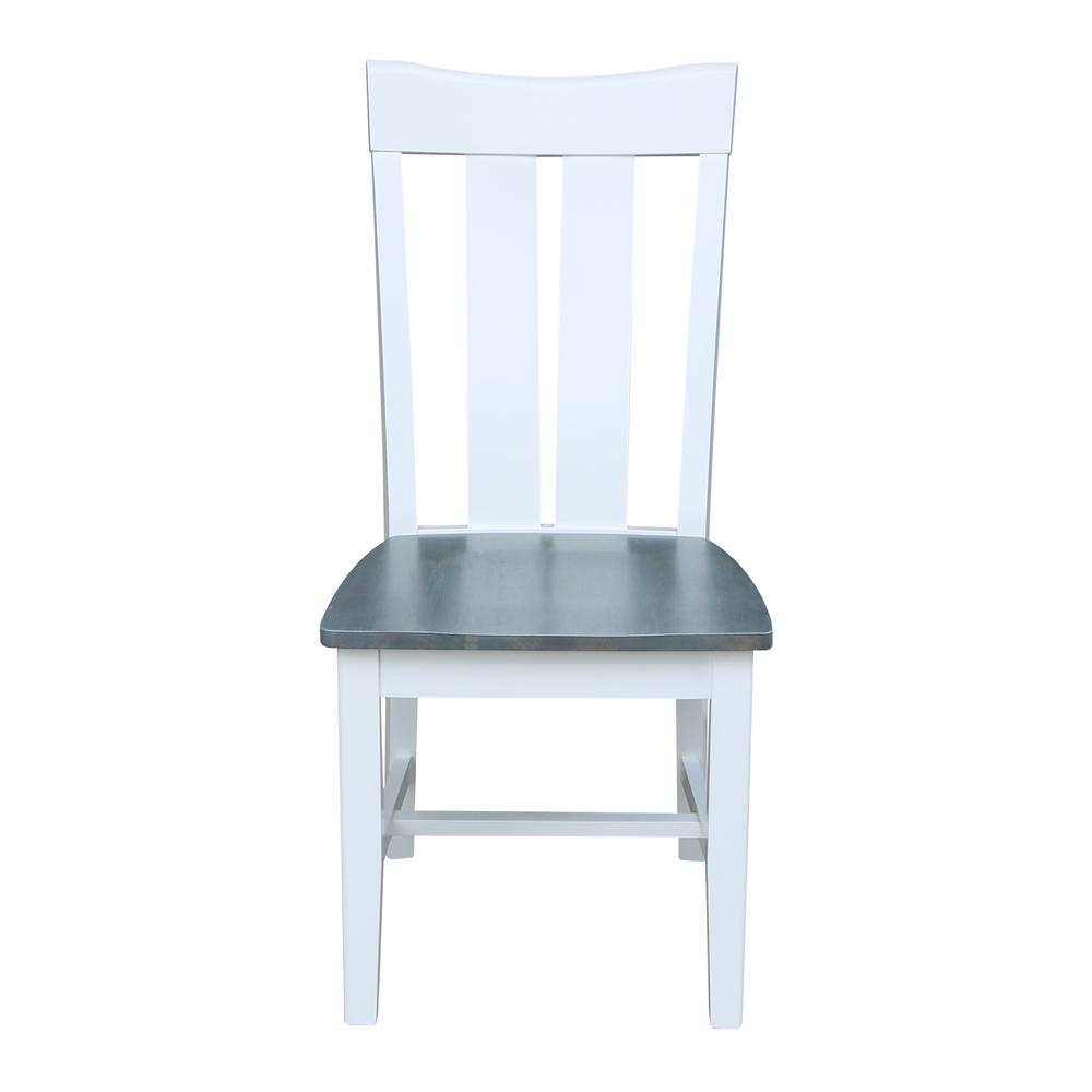 Set of Two Ava Chairs, White/Heather gray. Picture 7