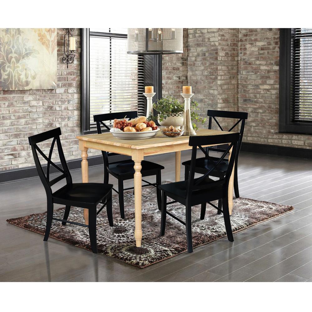Set of 5 pcs - 3048 Table with 4 RTA Chairs. Picture 2