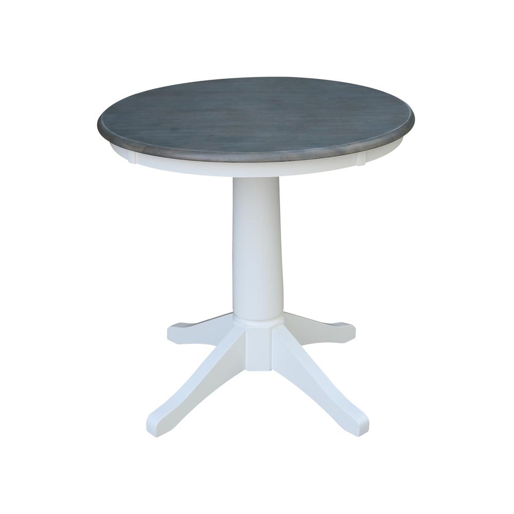 Set of 3 pcs -30" round top ped table - with 2 San Remo chairs. Picture 2