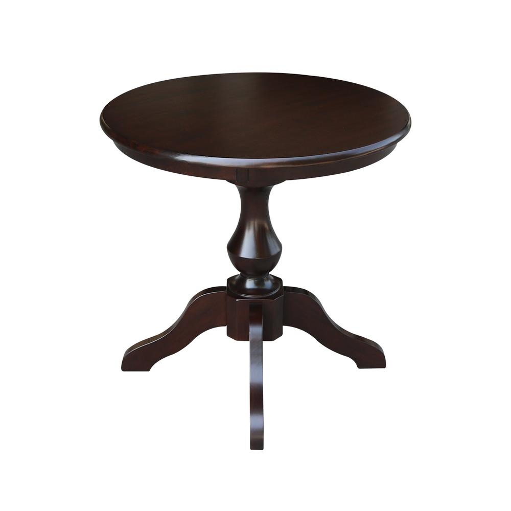 30" Round Top Pedestal Table - 28.9"H. Picture 3