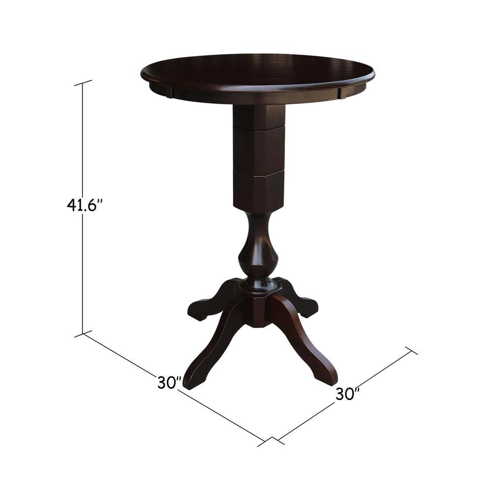 30" Round Top Pedestal Table - 28.9"H. Picture 13
