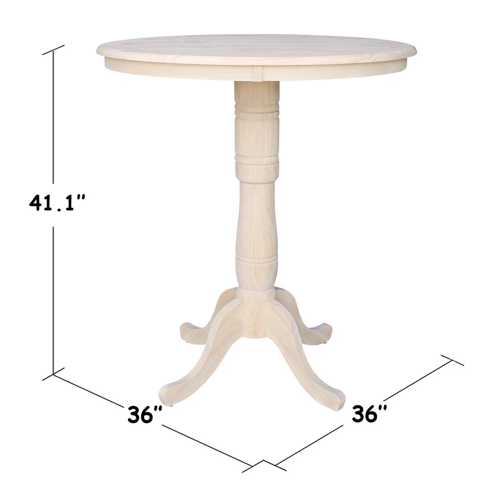 36" Round Top Pedestal Table - 28.9"H. Picture 44