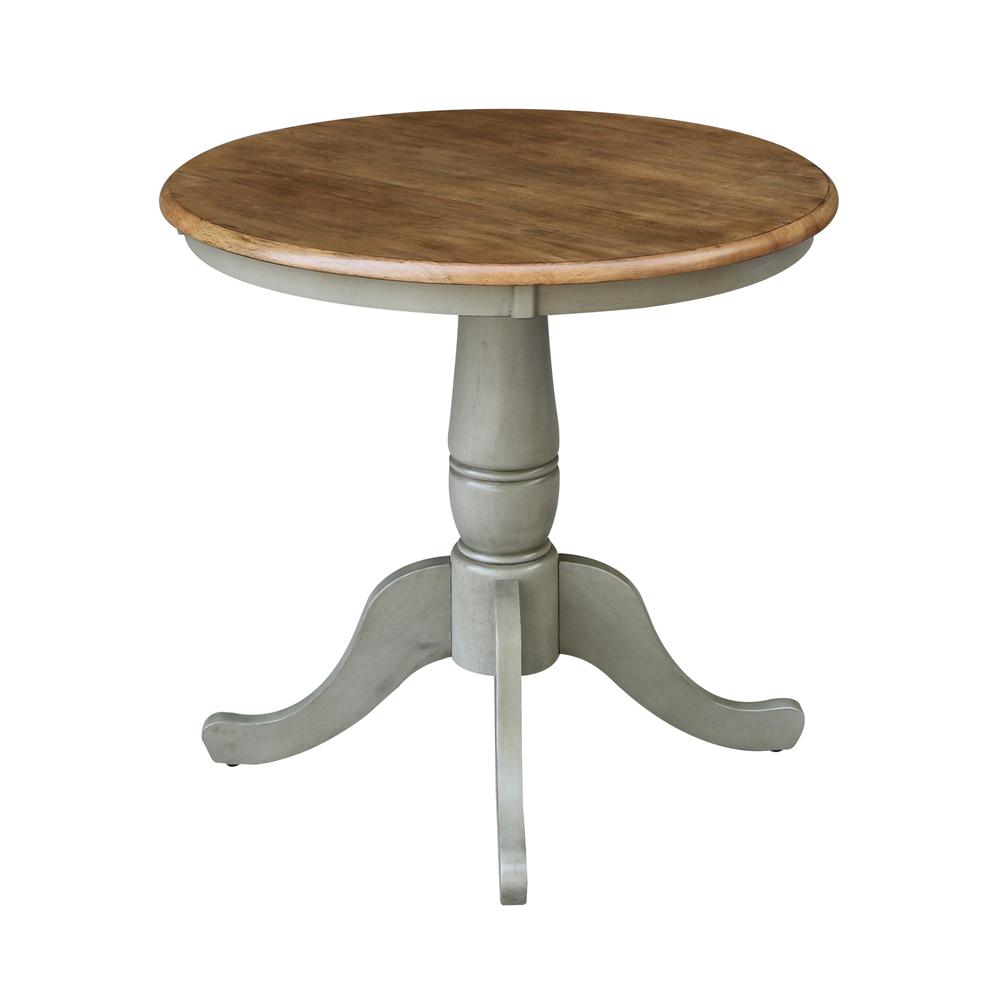 30" Round Top Pedestal Table - Dining Height. Picture 2
