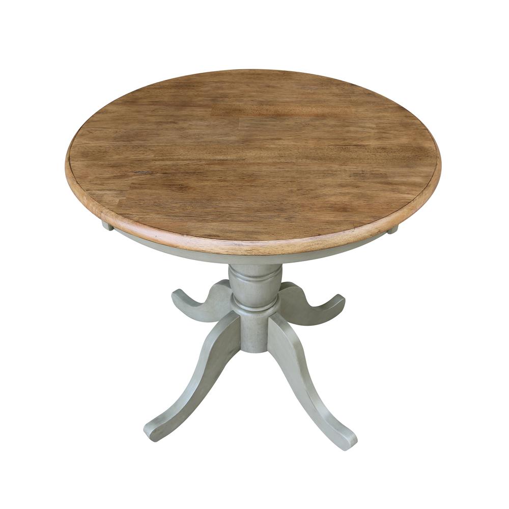 30" Round Top Pedestal Table - Dining Height. Picture 4