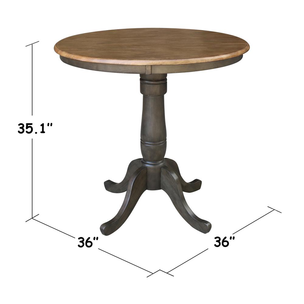 36" Round Top Pedestal Table - 35.1"H. Picture 4