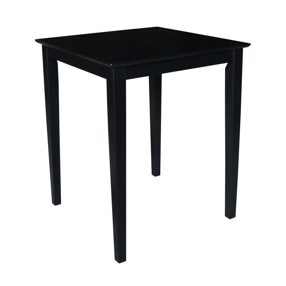 Solid Wood Top Table, Black. Picture 3