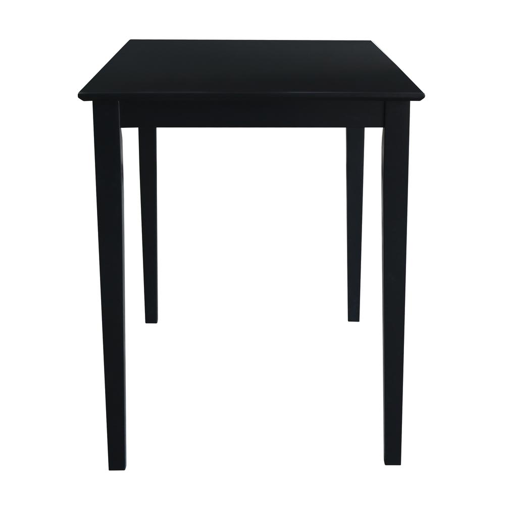 Solid Wood Top Table, Black. Picture 4