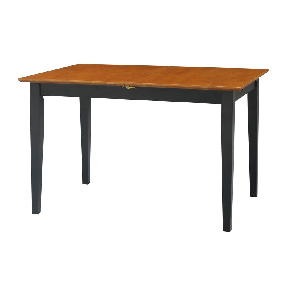 Table With Butterfly Extension - Dining Height, Black/Cherry. Picture 11