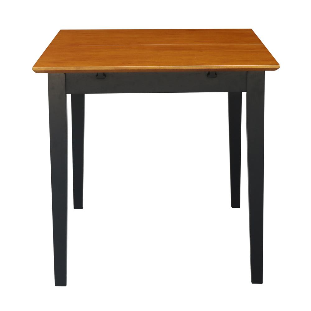 Table With Butterfly Extension - Dining Height, Black/Cherry. Picture 5