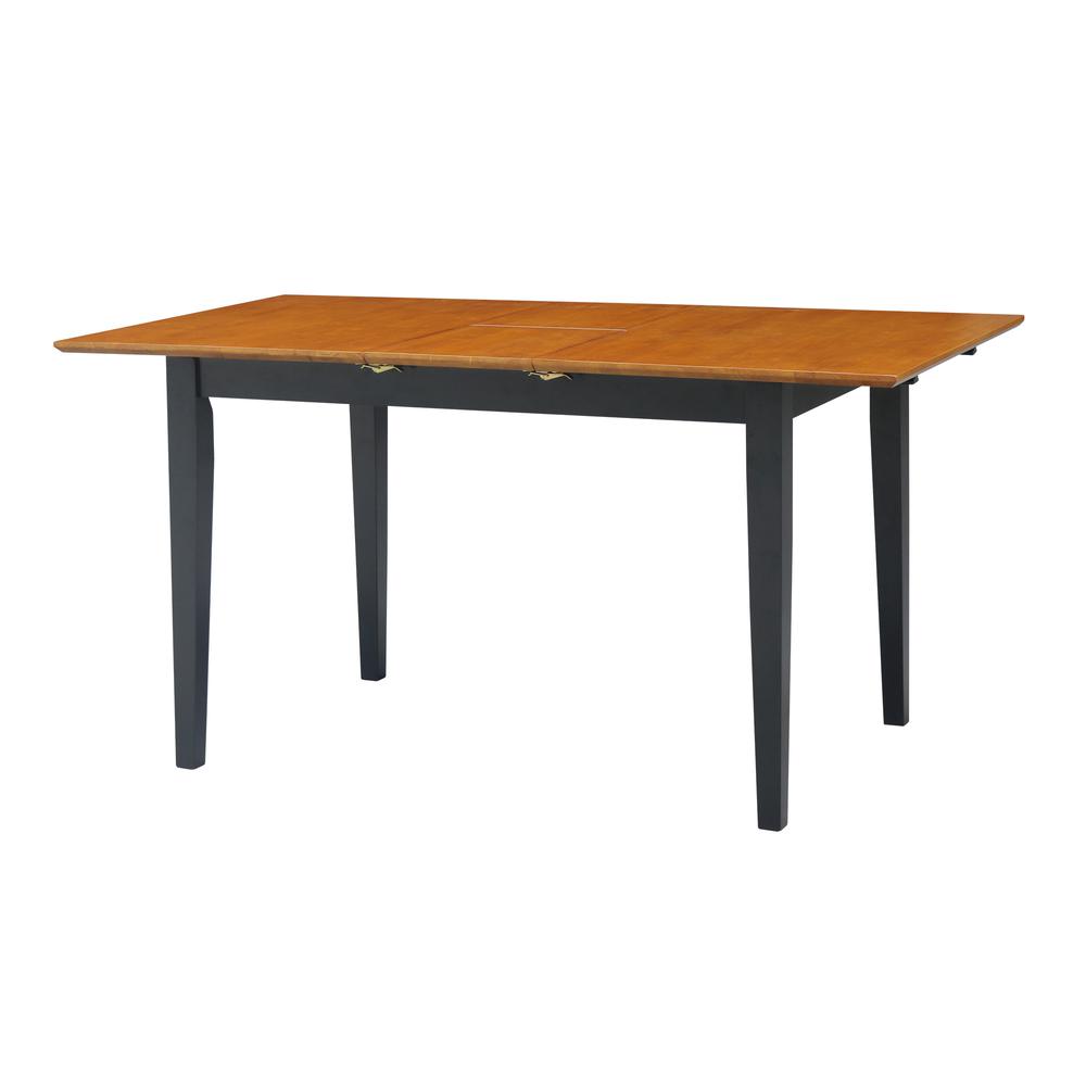 Table With Butterfly Extension - Dining Height, Black/Cherry. Picture 10