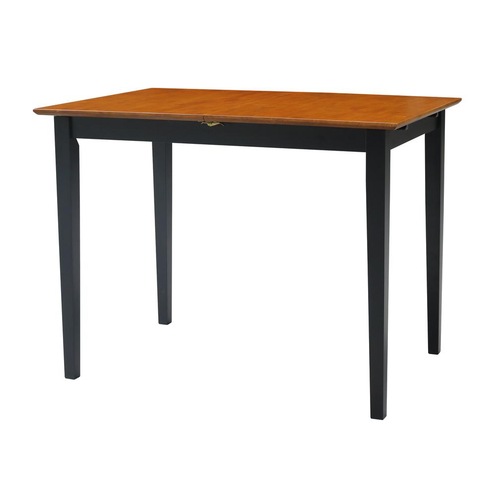 Table With Butterfly Extension - Counter Height, Black/Cherry. Picture 9