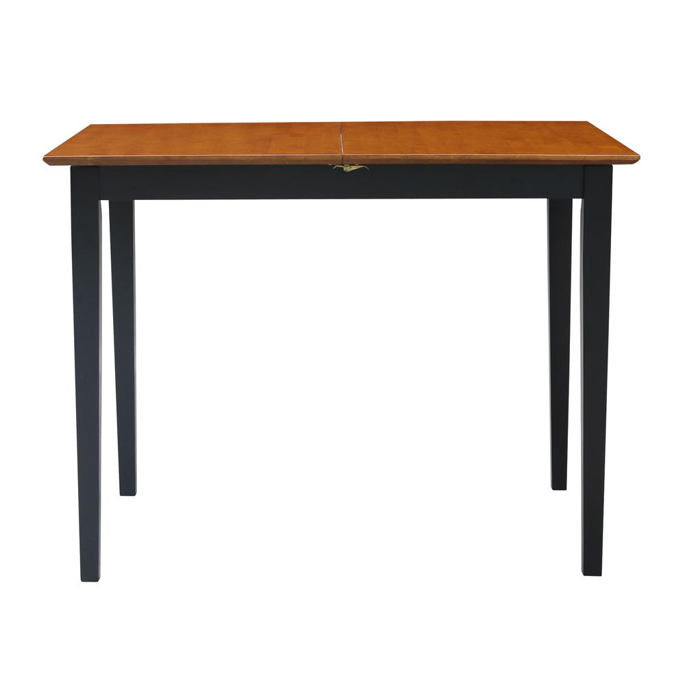 Table With Butterfly Extension - Counter Height, Black/Cherry. Picture 3