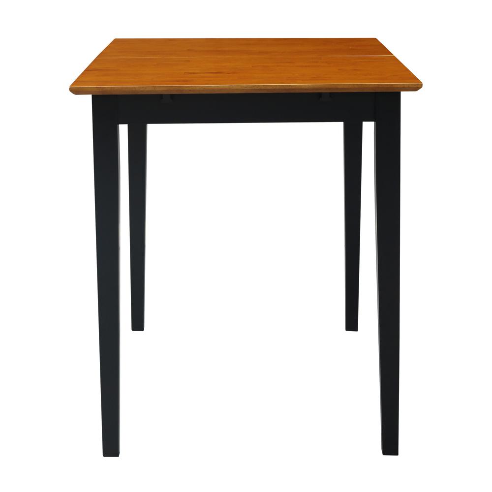 Table With Butterfly Extension - Counter Height, Black/Cherry. Picture 5