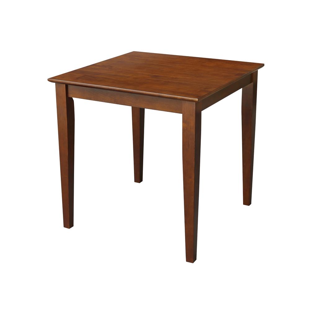 Solid Wood Top Table, Espresso. Picture 5