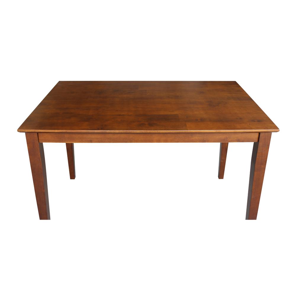 Solid Wood Top Table, Espresso. Picture 4
