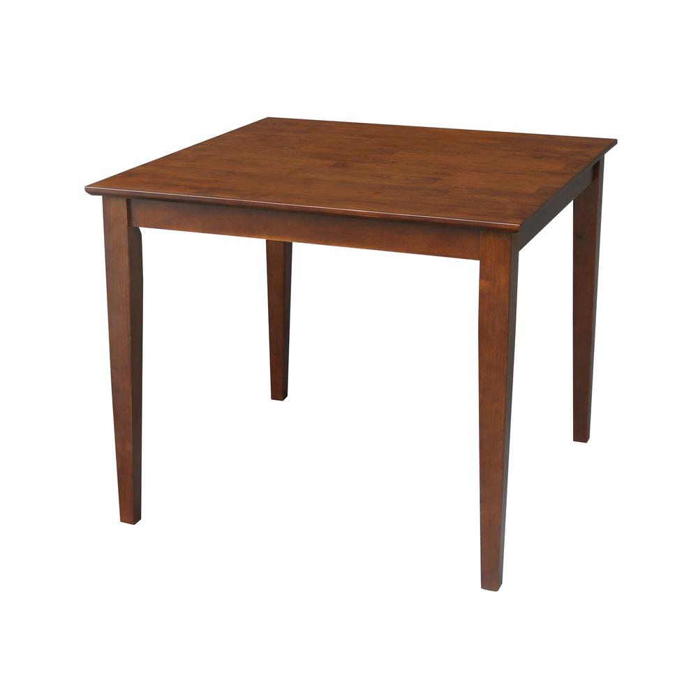 Solid Wood Top Table, Espresso. Picture 6