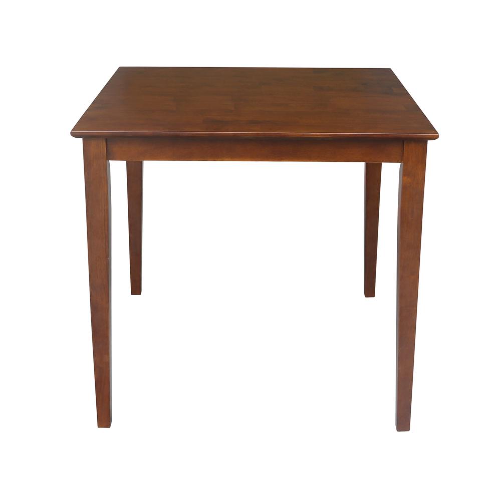 Solid Wood Top Table, Espresso. Picture 2