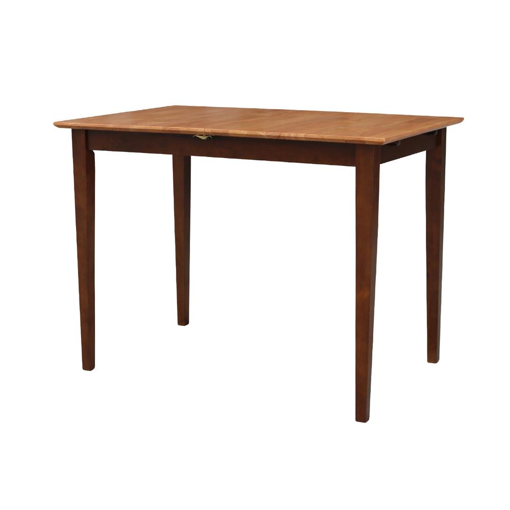 Table With Butterfly Extension - Counter Height, Cinnamon/Espresso. Picture 9