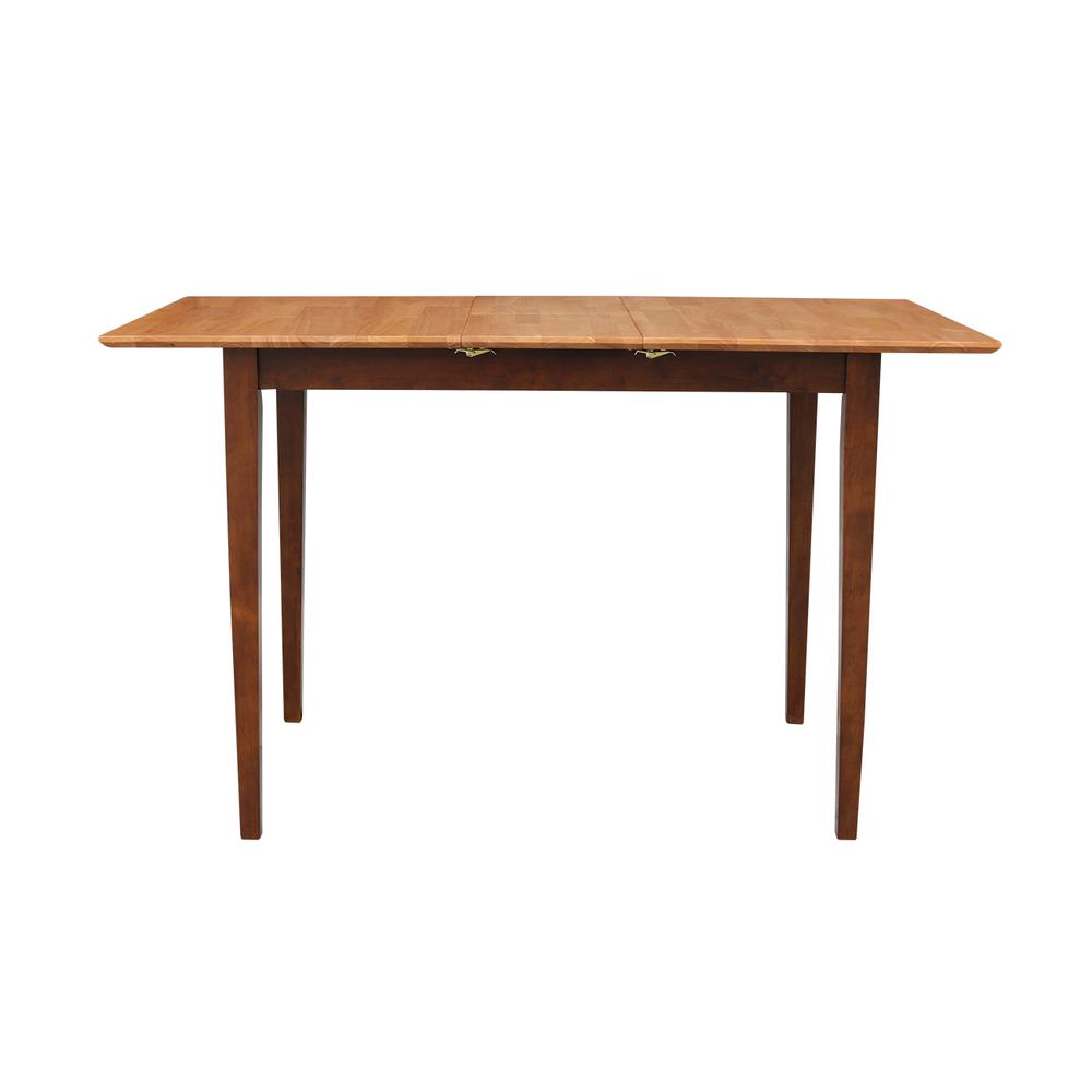 Table With Butterfly Extension - Counter Height, Cinnamon/Espresso. Picture 2
