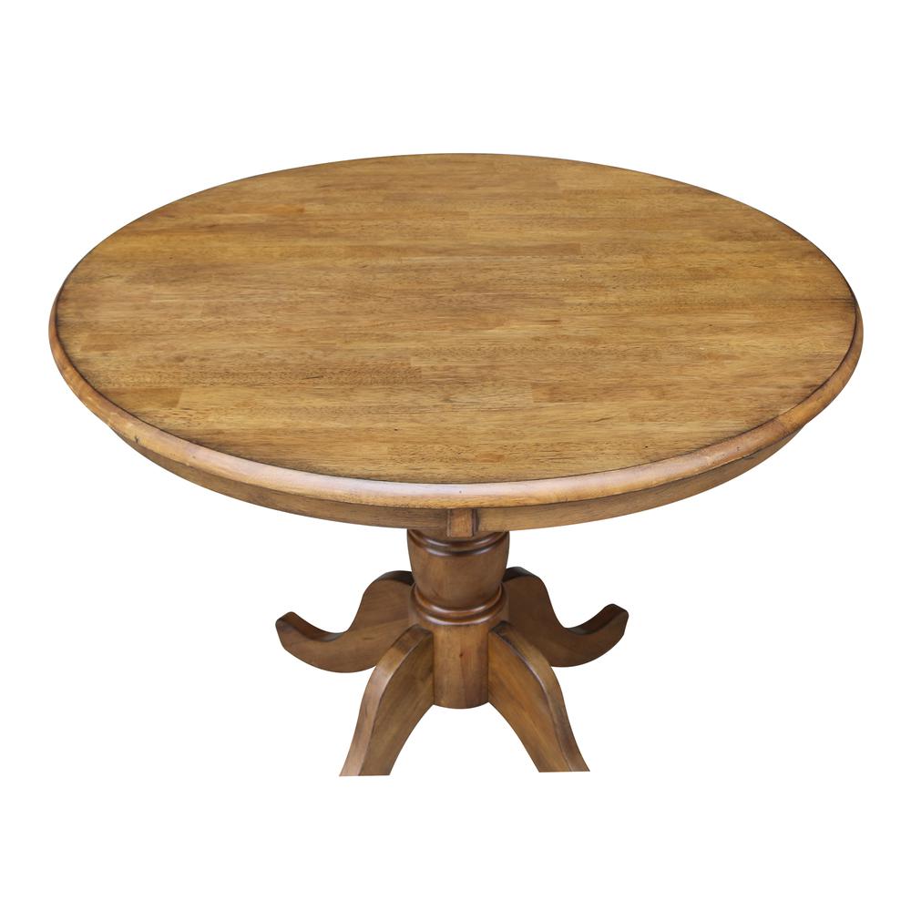 36" Round Top Pedestal Table - 28.9"H. Picture 4