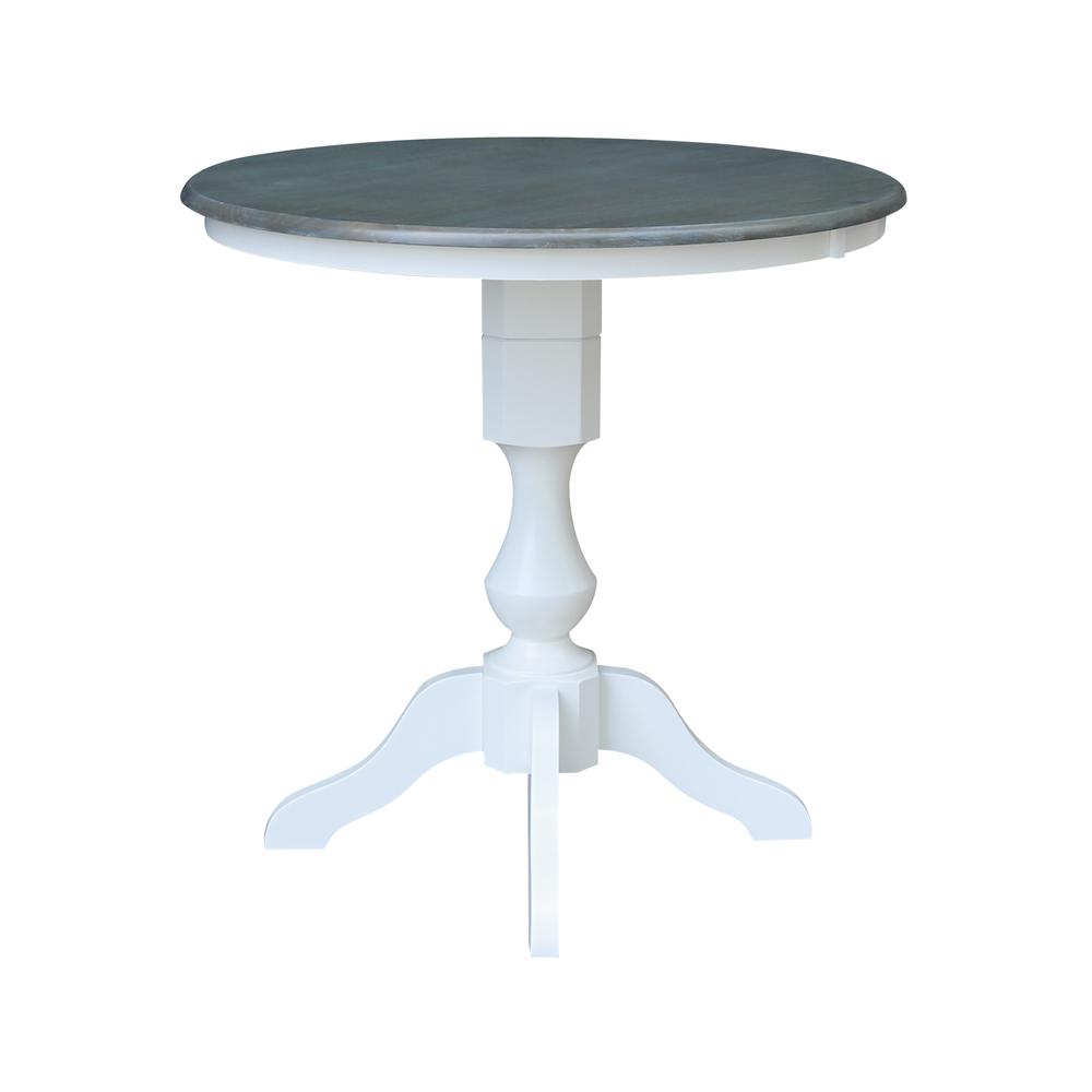 36" Round Top Counter Height Pedestal Table. Picture 2