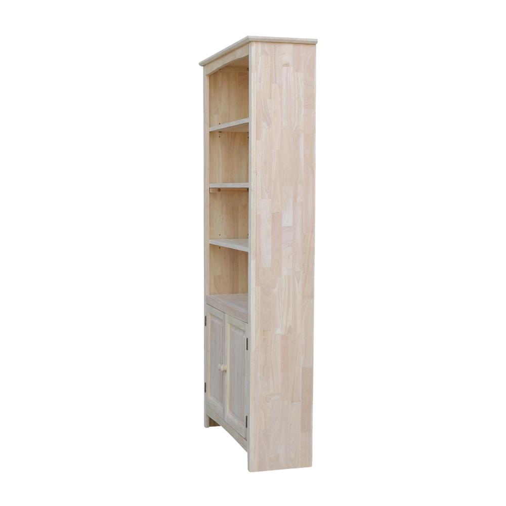 Shaker Bookcase - 72"H, Unfinished. Picture 7
